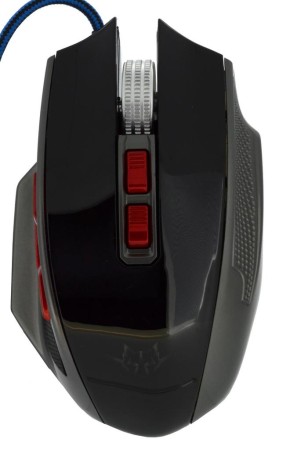 Wired Gaming Mouse Lanhear 9D Mechanical with 9 Buttons, 4000 DPI, DPI Adjustment and LED Black