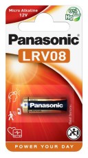 Battery Alkaline Panasonic LRV08 23A, 23GA, A23, E23A, GP23A, K23A, L1028, LR23A, LRV08, LRVO8, MN21, MS21, V23, V23GA, VR22 12V Pcs. 1