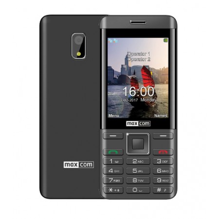 Maxcom MM236 (Dual Sim) 2.8" with Camera, Bluetooth, Torch and FM Radio Black-Silver