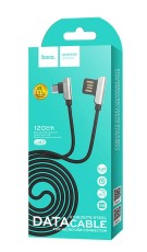 Data Cable Hoco U42 Exquisite Steel USB to Micro-USB Fast Charging 2.4A Black1.2 m.
