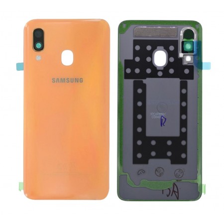 Battery Cover Samsung SM-A405F Galaxy A40 Orange-Coral Original GH82-19406D