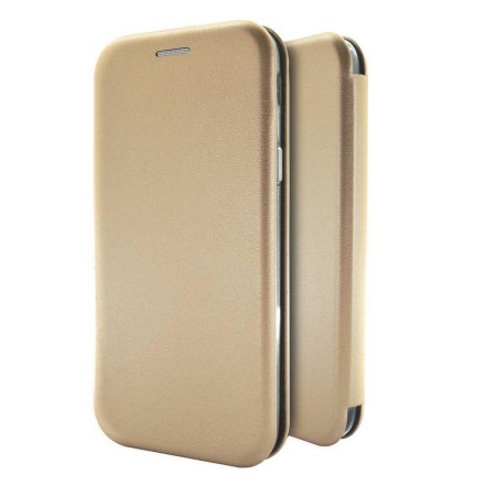 Book Case Ancus Magnetic Curve for Samsung SM-A920F Galaxy A9 (2018) TPU Gold