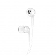 Hands Free Hoco M40 Prosody Earphones Stereo 3.5mm White with Micrphone and Operation Control Button