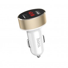 Car Charger Hoco Z26 High Praise Dual USB 5V/2.1A 10.5W and Input 12/24V White