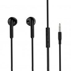 Hands Free Hoco M39 Rhyme Sound Earphones Stereo 3.5mm Black with Micrphone and Operation Control Button