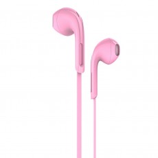 Hands Free Hoco M39 Rhyme Sound Earphones Stereo 3.5mm Pink with Micrphone and Operation Control Button