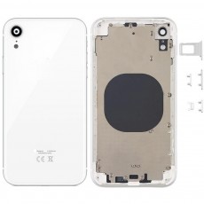 Battery Cover for Apple iPhone XR White with Camera Lens, SIM Tray and External Keys OEM Type A