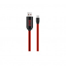 Data Cable Hoco U29 LED Display USB to Micro-USB 2.0A Fast Charging Red 1m