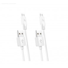 Data Cable Hoco X1 USB to Micro-USB White 1m - 2 Pieces