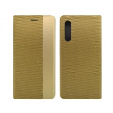 Book Case Ancus Magnetic Canvas for Xiaomi Mi 9 TPU Gold