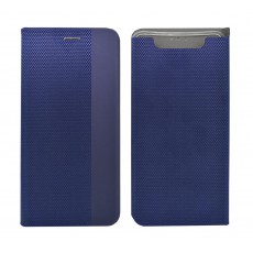 Book Case Ancus Magnetic Canvas for Samsung SM-A805F Galaxy A80 TPU Black-Blue