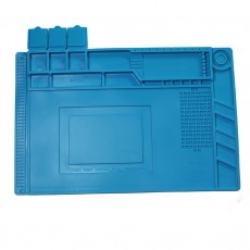 Antistatic Pad for Workbench S-160 with Magnetic Frames Blue 45x30cm