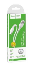 Data Cable Hoco X37 Cool Power USB to USB-C Fast Charging 3.0A White 1m