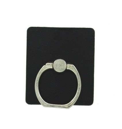 Mobile Stand 360° Rotating Ring Acrilyc for Smartphones Black 3.5 x 4 cm