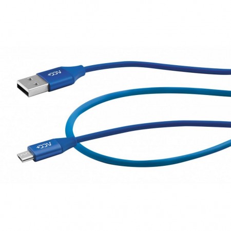 Data Cable Maxcom USB to Micro-USB 2.4A Fast Charge Blue 1m