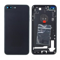 Battery Cover with Frame for Apple iPhone 7 Plus Black with Camera Lens, SIM Tray and External Keys OEM Type A