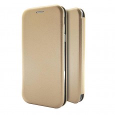 Book Case Ancus Magnetic Curve for Apple iPhone X / XS TPU Gold