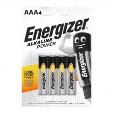Battery Alkaline Energizer Alkaline Power LR03 size AAA 1.5V Pcs. 4
