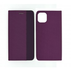 Book Case Ancus Magnetic Canvas for Apple iPhone 11 Pro Max TPU Purple