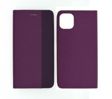 Book Case Ancus Magnetic Canvas for Apple iPhone 11 Pro Max TPU Purple