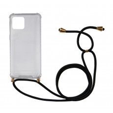 Case Ancus Crossbody for Apple iPhone 11 Transparent with Black Strap