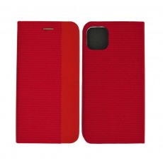 Book Case Ancus Magnetic Canvas for Apple iPhone 11 Pro TPU Red