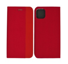 Book Case Ancus Magnetic Canvas for Apple iPhone 11 Pro Max TPU Red