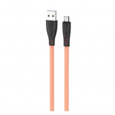 Data Cable Hoco X42 USB 2.4A Fast Charging to Micro-USB with Liquid Silicone Yellow 1m