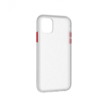 Case TPU Body Glove Frost Case Military Drop Test for Apple iPhone 11 Pro Frost with Red details on Buttons