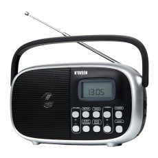 Portable FM Radio N'oveen PR780 5W Black with Digital Tuner and Mains and Battery Supply