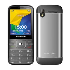 Maxcom MM144 (Dual Sim) 2.4" with Camera, Bluetooth, Torch, Speakerphone and FM Radio Grey