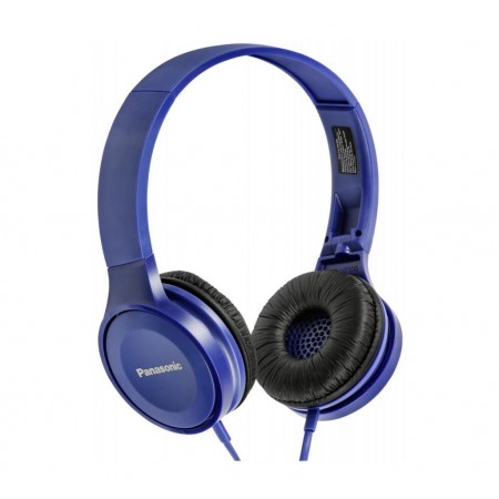 Stereo Headphone Panasonic RP-HF100E-A 3.5mm with Folding Mechanism Blue