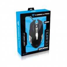 Wired Mouse Media-Tech COBRA PRO BORG MT1119 5 Buttons + Scrolling Wheel Suitable for Lefthanded People