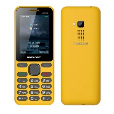 Maxcom MM139 (Dual Sim) 2,4" with Camera, Torch and FM Radio Yellow