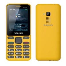 Maxcom MM139 (Dual Sim) 2,4" with Camera, Torch and FM Radio Yellow