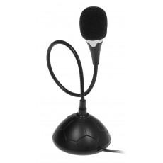 Computer Microphone Media-Tech MT392 Black with ON/OFF button and flexible arm