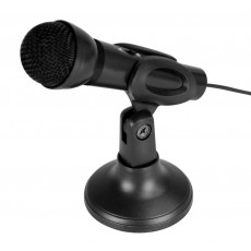 Computer Microphone Media-Tech MT393 Black with ON/OFF button and removable Desk Stand