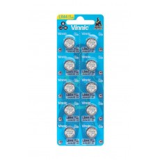Buttoncell Vinnic LR1154F AG13 LR44 Pcs. 10 with Perferated Packaging