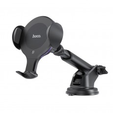Car Mount and In-Air Outlet Hoco CA60 Aspiring Black with Fast Wireless Charger 10W