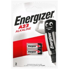 Battery Alkaline Energizer A23/23A/23GA/A23/E23A/GP23A/K23A/L1028/LR23A/LRV08/LRVO8/MN21/MS21/V23/V23GA/VR22 12V Pcs. 2