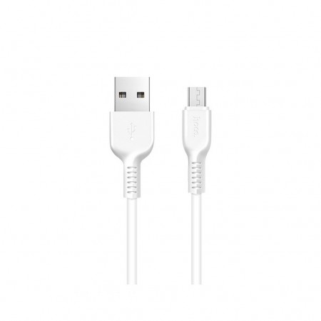 Data Cable Hoco X20 Flash USB to Micro-USB 2.4A White 1m