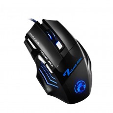 Wired Mouse iMICE X7 Gaming 7D with 7 Buttons, 2400 DPI and LED Lightning. Black