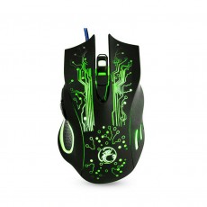Wired Mouse iMICE X9 Gaming 7D with 7 Buttons, 2400 DPI and LED Lightning. Black