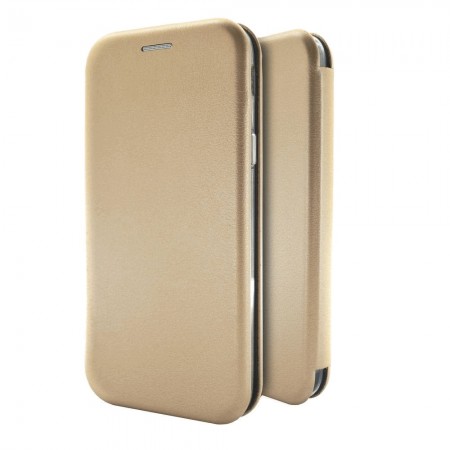 Book Case Ancus Magnetic Curve for Samsung SM-A415F Galaxy A41 TPU Gold