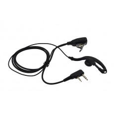 Hands Free Mono Ancus HiConnect with dual connector 2.5mm & 3.5mm with operating button for Walkie Talkie Black Bulk