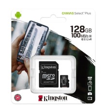 Micro SDXC 128GB Kingston Canvas Select Plus + Adapter SDCS2/128GB