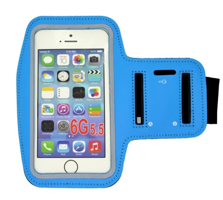 Case Armband Ancus Compatible with Devices up to 6" with key pocket Blue