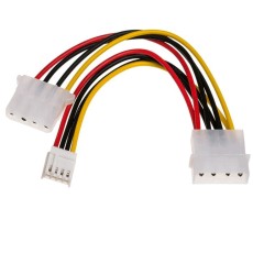 Adapter with Power Cable Akyga AK-CA-14 Molex Male / Molex Female / mini Molex Female 2x 15cm