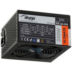 Power Supply ATX Akyga AK-U4-350 350W P4+4 PCI-E 6+2 pin 4x SATA APFC 80+ Bronze FAN 12cm