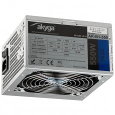 Power Supply ATX Akyga AK-B1-550 550W P4 PCI-E 6+2 pin 3x SATA 2x Molex PPFC FAN 12cm
